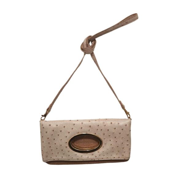 Aldo Handbags - Aldo Faux Ostrich Leather Convertible Crossbody Purse